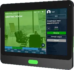 Tablet PC for a meeting room booking